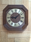 Zegar ścienny drewniany Hermle niemiecki vintage