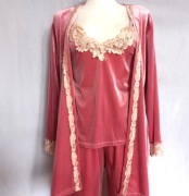 Podomka różowa Bielizna Domowa r. 40/L kpl.=3 NOWA