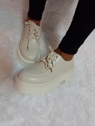 (39) Bardzo lekkie półbuty mokasyny Sznurowane trapery, NOWE 