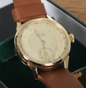 Eterna Chronometre z dwutonową tarczą. PO SERWISIE