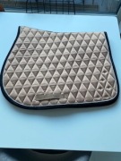 Różowy czaprak z kryształkami 