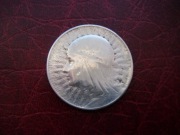 POLSKA  MONETA  5 zł 1933 r. GŁOWA KOBIETY JADWIGA (SREBRO ) zzm