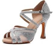 Buty taneczne srebrne 