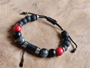 Bransoleta meska-Tuemalin,labradoryt ,agat,hematyt