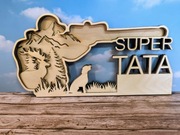 Drewniana dekoracja "SUPER TATA