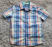 Koszula chłopięca z krótkim rękawem kratka H&M r 104