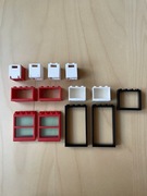 Okna Lego, futryny, w tym skrzynki na listy