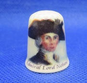 Naparstek Kolekcjonerski Porcelanowy Admiral Lord Nelson 