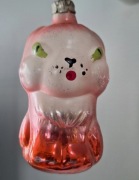 Bombka PRL stara kształtka na choinke 