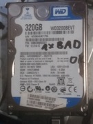 Dysk twardy 2,5" WD 320GB SATA Sprawny 1xBAD