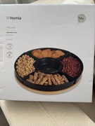 Półmisek FINCAN z czarnymi miseczkami i obrotową tacą 30 cm