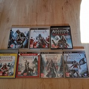Komplet Zestaw Assassin's Creed PL   kolekcja 7 części 
