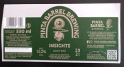 Insights barley wine browar Pinta Barrel Brewing