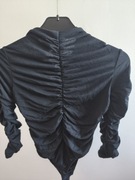 Marszczony golf body damskie sml nowe czarne 