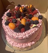 Topper na tort druk 3d flaming imię oraz wiek