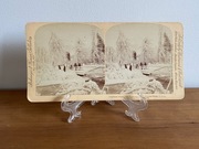 Stara Fotografia Stereoskopowa Luna Island Niagara Falls 1893 USA