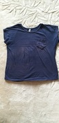 T-shirt damski ciemnogranatowy bez rękawków L.