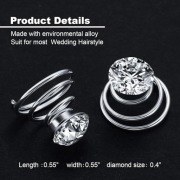 spiralne spinki do włosów na bal wesele imprezę 12