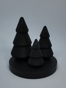 Świąteczna choinka (zestaw 3 sztuk) nowoczesna dekoracja