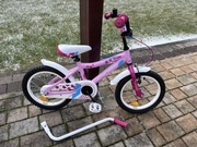 Rower KROSS Polly 16" Pink Sky różowy rama aluminium + drążek i kółeczka