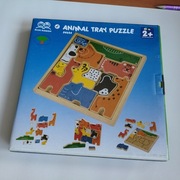 Nowa układanka drewniana zwierzaki  2 +