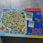 Puzzle Polska castorland 100 elementów 