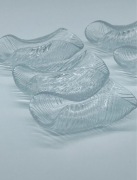 Lindshammar kryształowe serwetniki szwecja vintage