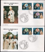 Watykan,Poste Vaticane,Mi.988-992,podróże ,Jan Paweł II