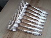 POSREBRZANE WIDELCE ŚNIADANIOWE NORWEGIA 17,6cm