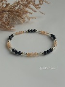 Kamienie naturalne Turmalin K. Słoneczny Labradoryt Bransoletka Ochrony 