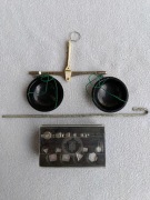 Stara szalkowa waga jubilerska + odważniki 