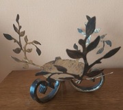 Metalowa podstawka pod misę, miskę, garnek, paterę. XXw. 