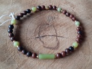 Bransoletka ochronna STABILNOŚĆ Obsydian Serpentyn