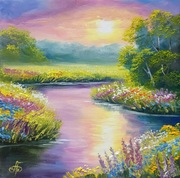 Obraz Olejny "Summer Morning Soft Whispers"