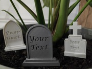 Mini nagrobki Halloween – toppery do ciast lub znaczniki do roślin – 3D