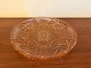 bursztynowa patera / talerz (płaski, tłoczony wzór)