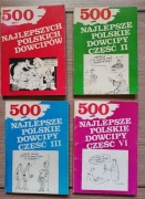 Dowcipy  kawały Książka 500 najlepszych polskich dowcipów 4 szt.