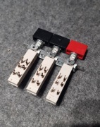 Isostaty sieciowe na listwie 3 szt stab. Unitra 