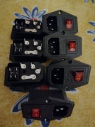 Wtyczka modułu wlotowego 7 sztuk 250v 10a IEC320