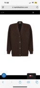 Kardigan wełniany Marfa fashion M/L brązowy