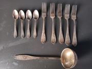 Stare, posrebrzane sztućce radzieckie lata 50/60