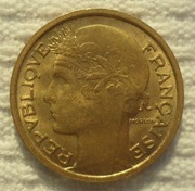 Francja III Republique 50 centymów centimes 1936 KM# 894 Ładne