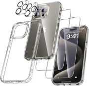 Uniqueme Zestaw 5w1 do Apple iPhone 15 Pro Max Clear