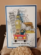 Kartki ręcznie robione. Podróże. Pop-up.