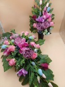 Komplet nagrobny  -kompozyca wiosenno -wielkanocna