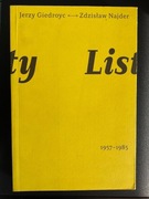 Jerzy Giedroyc Zdzisław Najder Listy 1957-1985