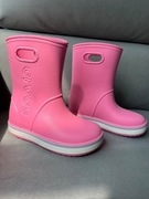 Kalosze Crocs C12, rozmiar 29-30, Crocband Rain Boot – Różowe na Deszcz