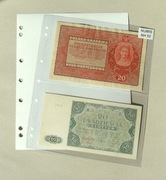 Leuchtturm - Karta/strona Numis 2C na banknoty biała przekładka gruba folia