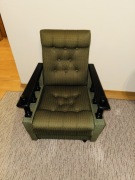 Zielony fotel vintage z PRL stan bdb!