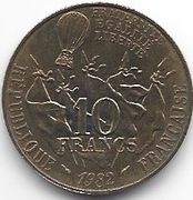Francja 10 fr.1982 okol.
